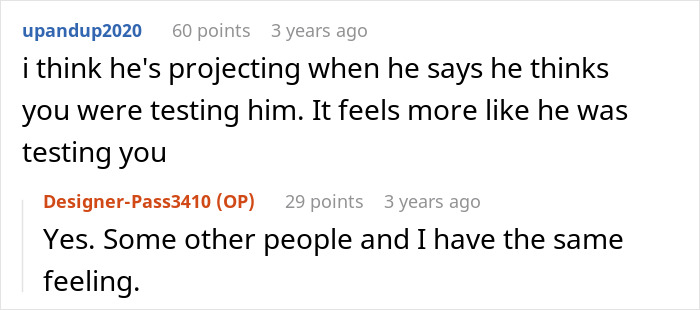 Further Reddit discussion about a guy canceling a date after seeing a woman's Instagram. Further Reddit discussion about a guy canceling a date after seeing a woman's Instagram.