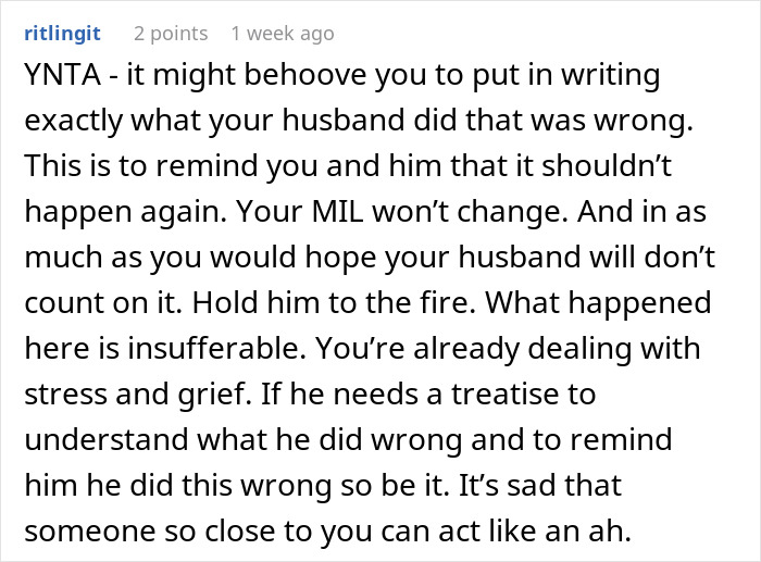 Wife Sets "Nobody Comes Over" Rule After Miscarriage, Hubby Thinks It Doesn't Apply To His Mommy Wife Sets "Nobody Comes Over" Rule After Miscarriage, Hubby Thinks It Doesn't Apply To His Mommy