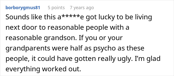 A comment praising the elderly guy and his family for being reasonable despite the hostile owner after saving the neglected dog. A comment praising the elderly guy and his family for being reasonable despite the hostile owner after saving the neglected dog.