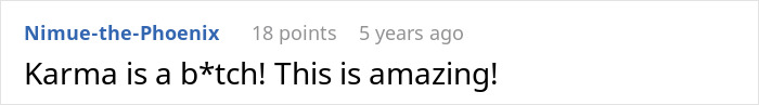 A comment about karma for the annoying driver whose BMW was taken away by cops in a parking war.