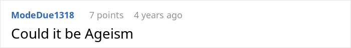 A comment asking if a man trying to steal a childs window seat on a flight is ageism. A comment asking if a man trying to steal a childs window seat on a flight is ageism.