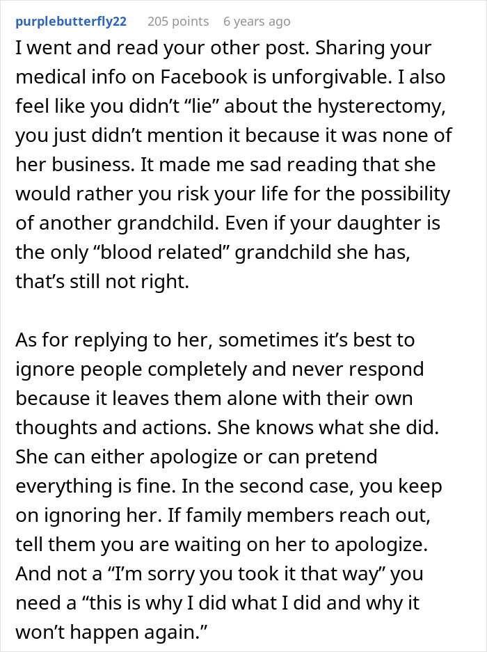 Woman Hides Hysterectomy From MIL For 18 Months, All Hell Breaks Loose When She Finally Finds Out Woman Hides Hysterectomy From MIL For 18 Months, All Hell Breaks Loose When She Finally Finds Out