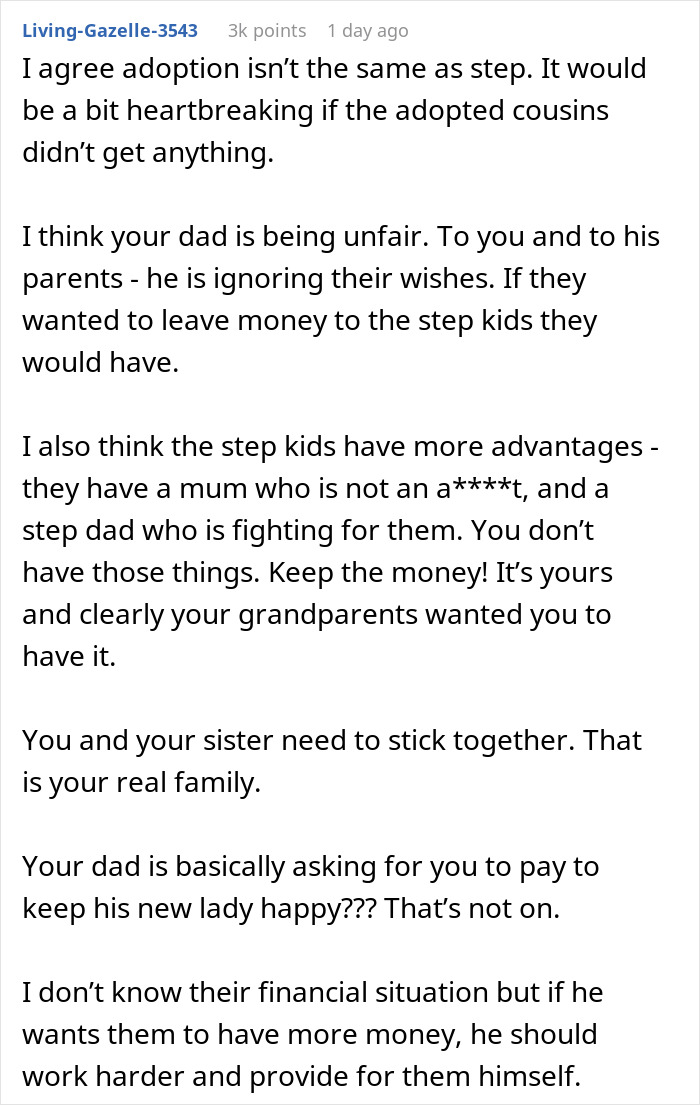Greedy Dad Decides To Ruin His Relationship With Bio Kids Over Inheritance To Make Stepkids Happy Greedy Dad Decides To Ruin His Relationship With Bio Kids Over Inheritance To Make Stepkids Happy