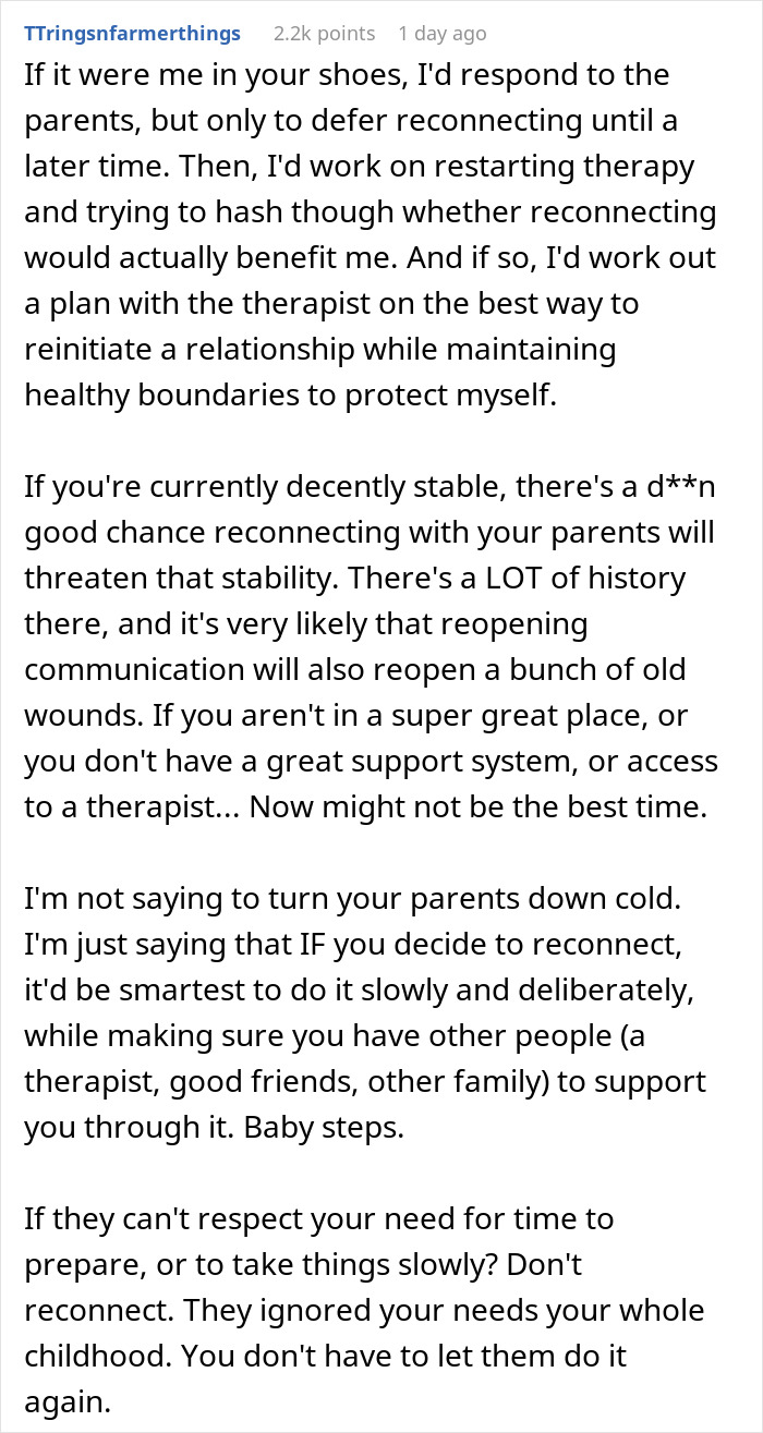 Guy Can't Believe Parents Want To Reconcile After They Ignored His Sister's Mental Health To Dangerous Levels Guy Can't Believe Parents Want To Reconcile After They Ignored His Sister's Mental Health To Dangerous Levels