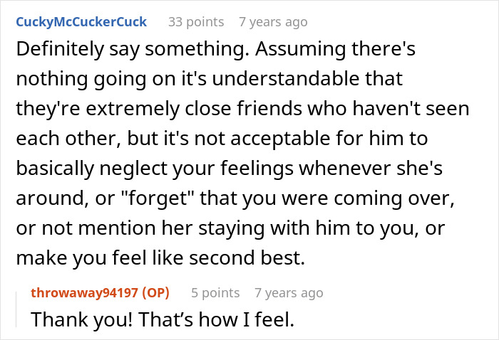 Woman Is Uncomfortable With Boyfriend's Female Best Friend, Finds Out They're Much More Than That Woman Is Uncomfortable With Boyfriend's Female Best Friend, Finds Out They're Much More Than That