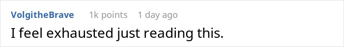 A comment from VolgitheBrave says, I feel exhausted just reading this, referring to the wedding service dog boycott.