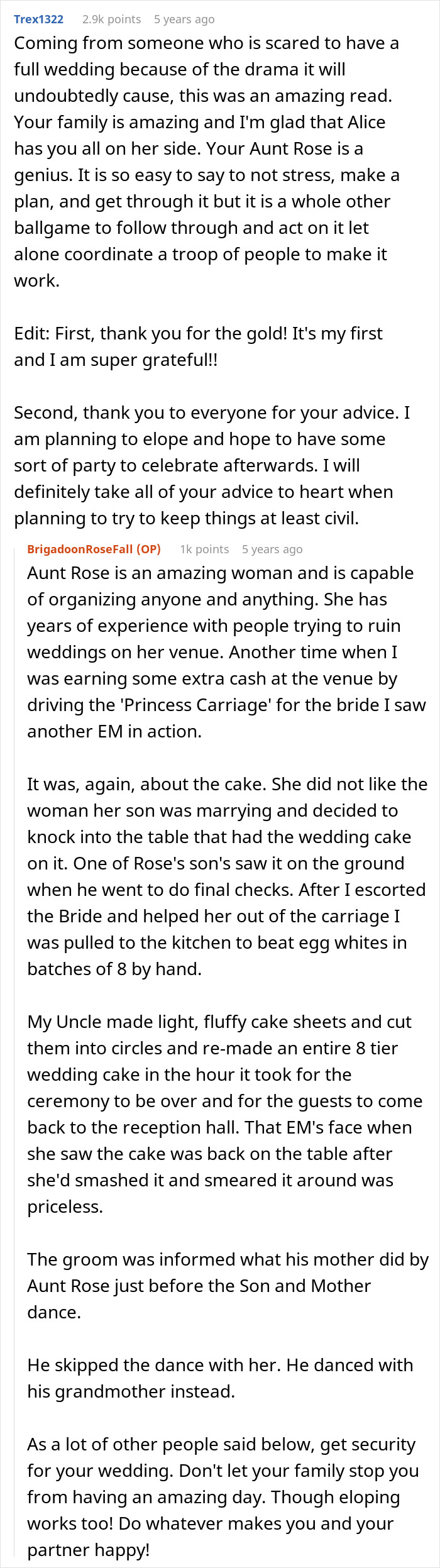 A detailed Reddit post recounting how guests saved a wedding after an MIL sabotages the wedding plans. A detailed Reddit post recounting how guests saved a wedding after an MIL sabotages the wedding plans.