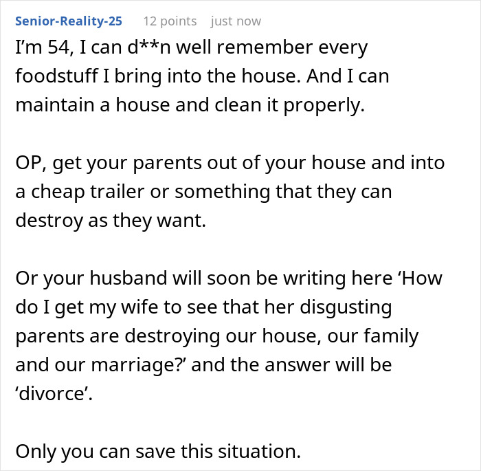 Filthy Parents Move In With Daughter, Turn Her Clean Family Home Into A Cockroach-Filled Disaster Filthy Parents Move In With Daughter, Turn Her Clean Family Home Into A Cockroach-Filled Disaster