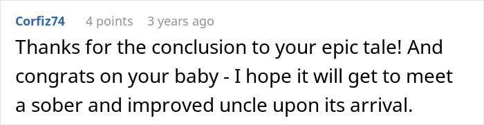 A comment about an entitled man proposing at his brother's wedding, losing more than he bargained for.