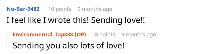 A Reddit comment section showing support for a wife feeling like the third wheel in her marriage. A Reddit comment section showing support for a wife feeling like the third wheel in her marriage.