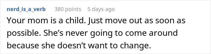 SAHM Tries To Live Through 18YO Daughter After Giving Up Her Career, Teen Finally Pushes Back SAHM Tries To Live Through 18YO Daughter After Giving Up Her Career, Teen Finally Pushes Back