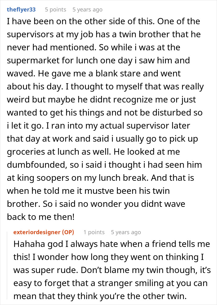 A woman recounts forgetting her identical twin, leading to a hilarious mix-up involving pepper spray. A woman recounts forgetting her identical twin, leading to a hilarious mix-up involving pepper spray.