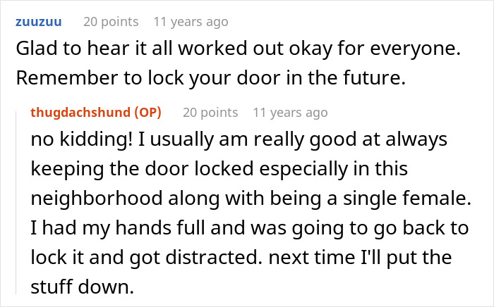 A screenshot of a comment from a dog owner about locking doors, part of a dog owner's nightmare. A screenshot of a comment from a dog owner about locking doors, part of a dog owner's nightmare.