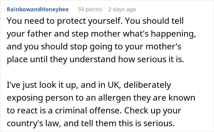 Family Doesn't Care About Person's Health, Says They're Overreacting: "Within Minutes My Throat Started Closing" Family Doesn't Care About Person's Health, Says They're Overreacting: "Within Minutes My Throat Started Closing"