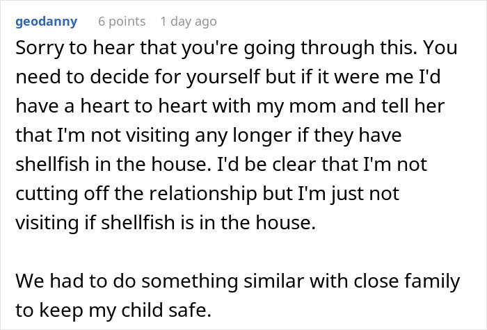 Family Doesn't Care About Person's Health, Says They're Overreacting: "Within Minutes My Throat Started Closing" Family Doesn't Care About Person's Health, Says They're Overreacting: "Within Minutes My Throat Started Closing"