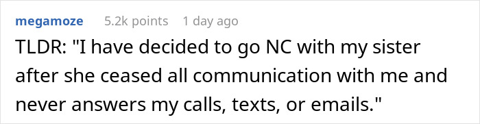 A comment about a sibling boycotting a wedding after a bride bans her anxious sister's service dog from the event.