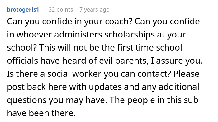 A Reddit comment offering advice to a teen who refuses to donate his lung to his mom, emphasizing available support. A Reddit comment offering advice to a teen who refuses to donate his lung to his mom, emphasizing available support.
