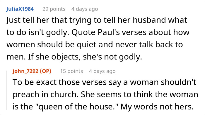 Christian Guy Agrees To Strict Gender Roles In The Family, Upset Wife Actually Enforces Them