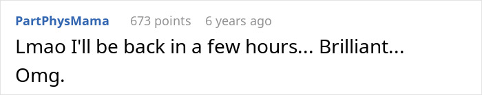A screenshot of a Reddit comment expressing disbelief over an entitled mom using community class as free daycare. A screenshot of a Reddit comment expressing disbelief over an entitled mom using community class as free daycare.