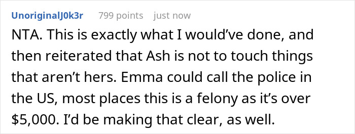 A comment suggesting police involvement for a jealous 15-year-old slashing a designer purse over $5,000. A comment suggesting police involvement for a jealous 15-year-old slashing a designer purse over $5,000.