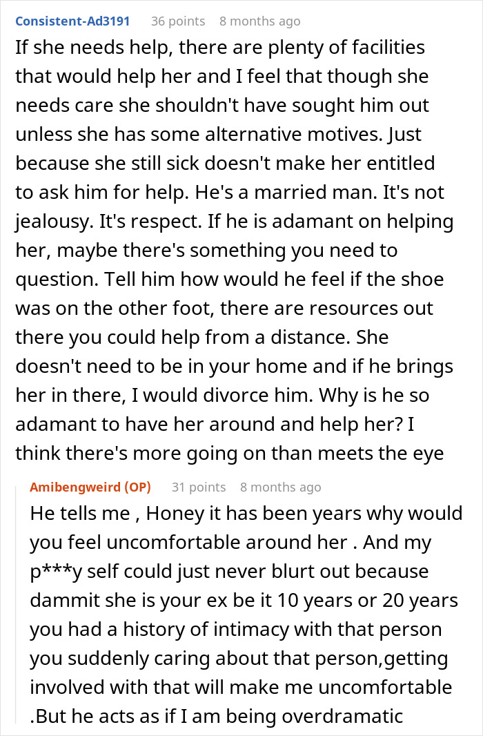 Husband Drops Everything To Help His Sick Ex Wife, Doesn't Care What His Current Wife Thinks Husband Drops Everything To Help His Sick Ex Wife, Doesn't Care What His Current Wife Thinks