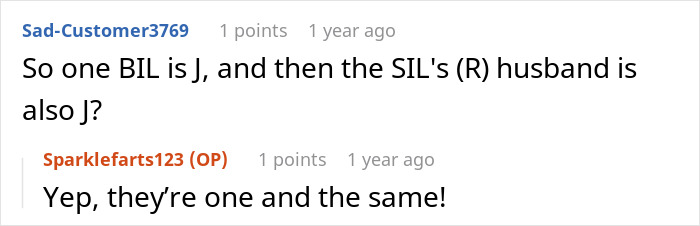 A screenshot of a Reddit comment clarifying that the BIL and SIL's husband are the same person, related to the serial cheater's secret kid. A screenshot of a Reddit comment clarifying that the BIL and SIL's husband are the same person, related to the serial cheater's secret kid.