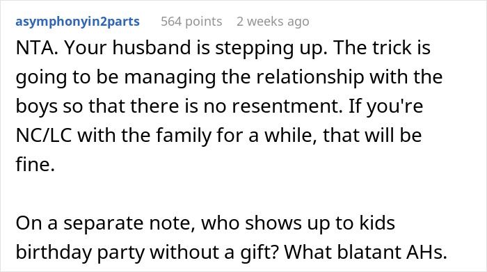 Woman Lets Her Husband Go Hard On His Ex-In-Laws After Her Son Starts Asking Painful Questions