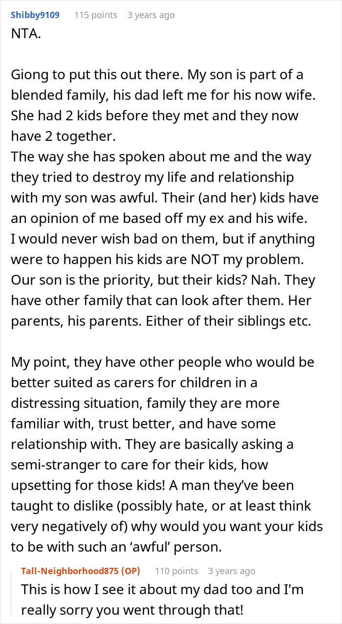 Guy Refuses To Help With Ex-Wife’s Kids After Accident, Couple Berate Him, 16YO Calls Them Entitled Guy Refuses To Help With Ex-Wife’s Kids After Accident, Couple Berate Him, 16YO Calls Them Entitled