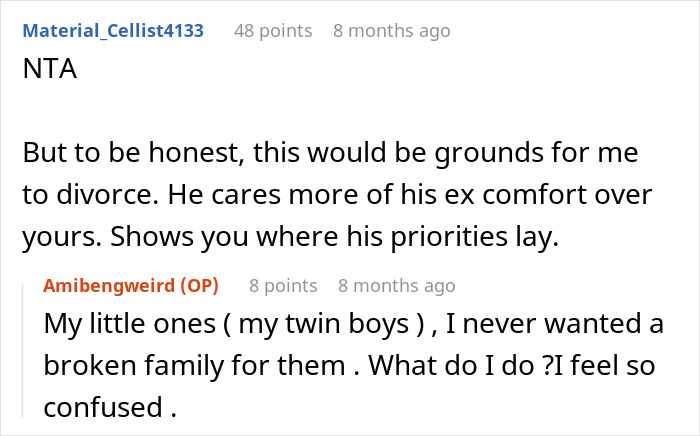 Husband Drops Everything To Help His Sick Ex Wife, Doesn't Care What His Current Wife Thinks Husband Drops Everything To Help His Sick Ex Wife, Doesn't Care What His Current Wife Thinks