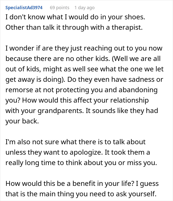 Guy Can't Believe Parents Want To Reconcile After They Ignored His Sister's Mental Health To Dangerous Levels Guy Can't Believe Parents Want To Reconcile After They Ignored His Sister's Mental Health To Dangerous Levels