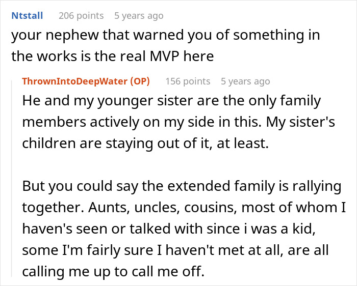 Reddit thread discussing the entitled mom trying to frame her son, with family support for the son. Reddit thread discussing the entitled mom trying to frame her son, with family support for the son.