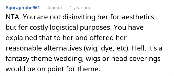 A comment on a woman's scary fixation over groom, detailing an unsettling turn a year later.