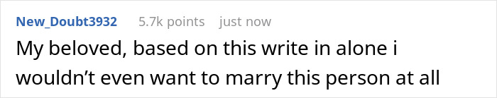 A comment advises the bride-to-be against marrying her fiancé after finding mystery powder in his pocket. A comment advises the bride-to-be against marrying her fiancé after finding mystery powder in his pocket.