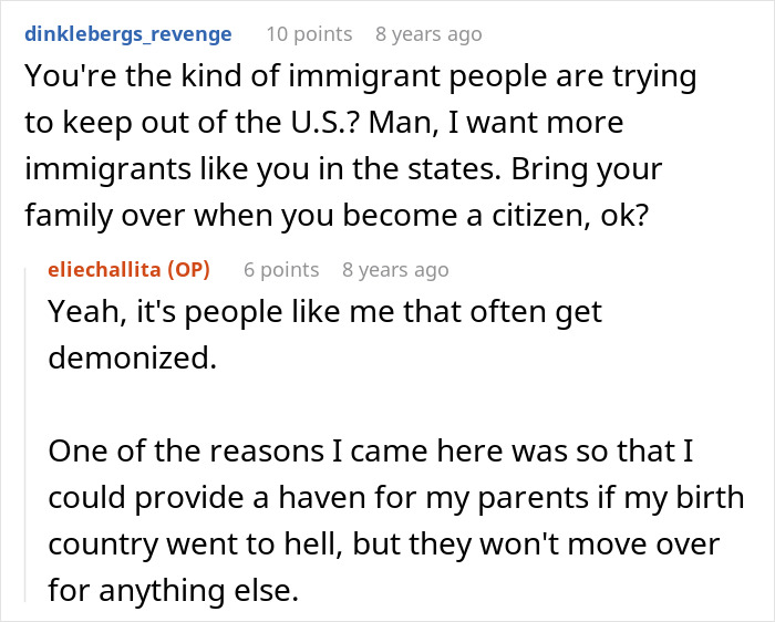 An online conversation about the worker's immigration status and the impact of the fraud revelation. An online conversation about the worker's immigration status and the impact of the fraud revelation.