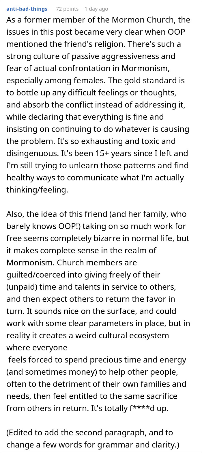 Entitled Bestie Helps With Wedding Planning, Cuts Woman Off Because She Rejected Most Of Her Ideas Entitled Bestie Helps With Wedding Planning, Cuts Woman Off Because She Rejected Most Of Her Ideas