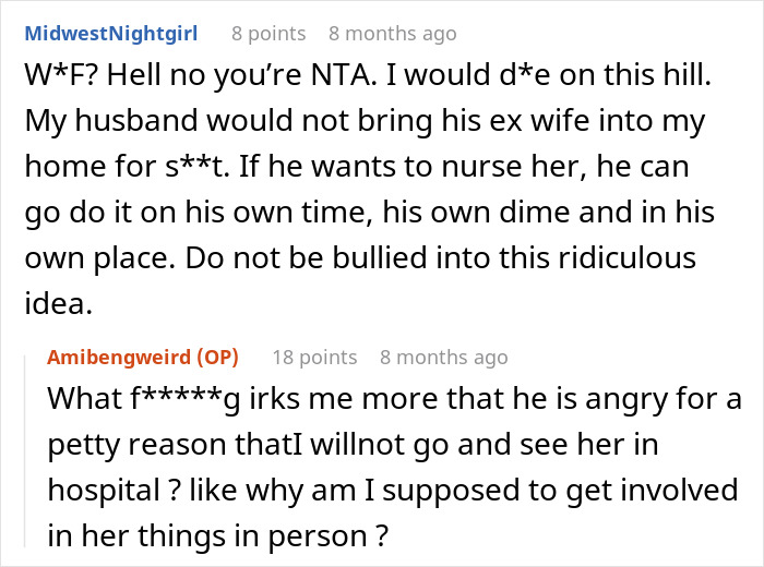 Husband Drops Everything To Help His Sick Ex Wife, Doesn't Care What His Current Wife Thinks Husband Drops Everything To Help His Sick Ex Wife, Doesn't Care What His Current Wife Thinks