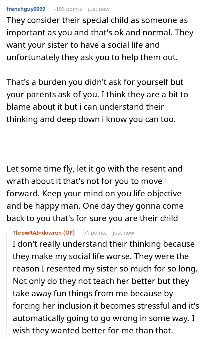 Parents Force Teen To Have Autistic Sis At All Bday Parties, Mad When She Does 18th Bday Differently Parents Force Teen To Have Autistic Sis At All Bday Parties, Mad When She Does 18th Bday Differently