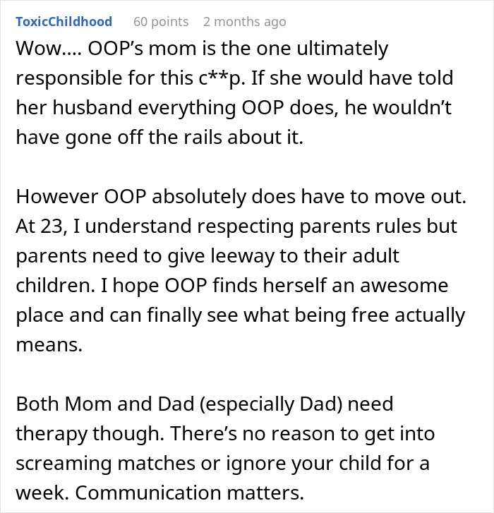 Dad Asks For $1K A Month While Daughter Covers Chores And Utilities, She Chooses The Door Instead Dad Asks For $1K A Month While Daughter Covers Chores And Utilities, She Chooses The Door Instead