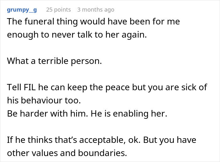 A Reddit comment from grumpy_g about a MIL turning pregnancy into a competition and showing no sympathy for a DIL miscarriage. A Reddit comment from grumpy_g about a MIL turning pregnancy into a competition and showing no sympathy for a DIL miscarriage.