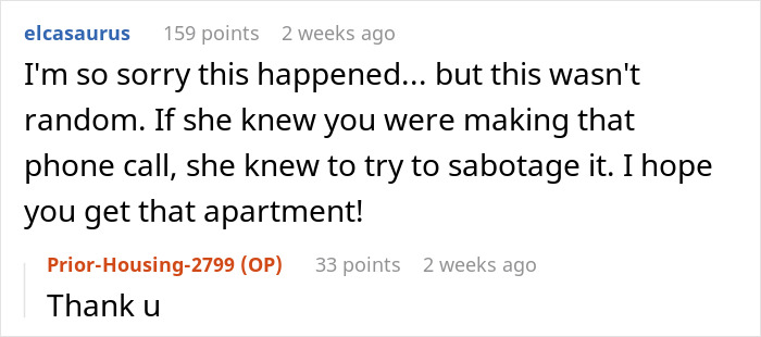 Screenshot of comments suggesting the narcissist mom's actions were deliberate sabotage against her daughter. Screenshot of comments suggesting the narcissist mom's actions were deliberate sabotage against her daughter.
