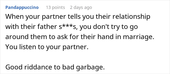 BF Refuses To Propose Without Her Estranged Father's Blessing And His GF Wonders Who She Is Dating