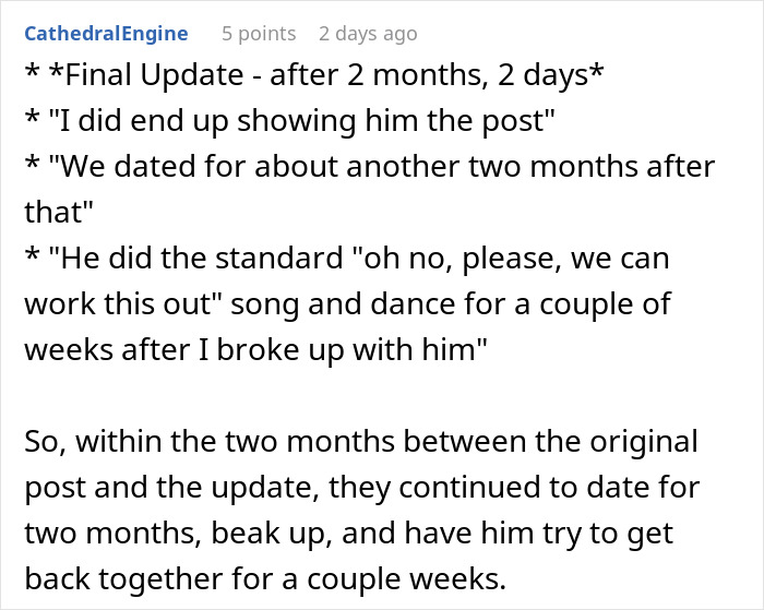 BF Refuses To Propose Without Her Estranged Father's Blessing And His GF Wonders Who She Is Dating