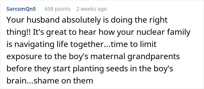 Woman Lets Her Husband Go Hard On His Ex-In-Laws After Her Son Starts Asking Painful Questions