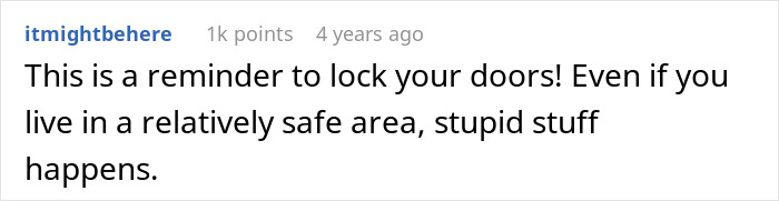 A social media comment reminds dog owners to lock their doors, even in a safe area, to avoid a dog owner's worst nightmare. A social media comment reminds dog owners to lock their doors, even in a safe area, to avoid a dog owner's worst nightmare.