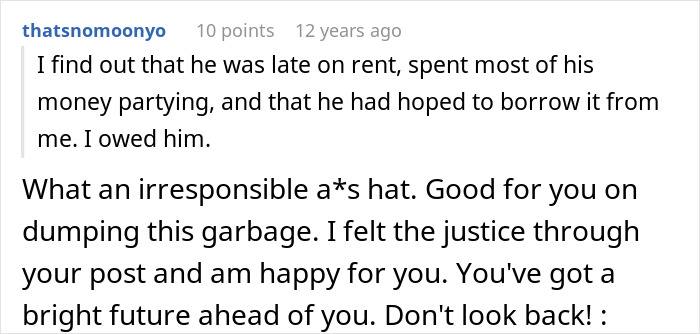 Friends save woman from misery; she talks herself into breaking up with her childish BF. Friends save woman from misery; she talks herself into breaking up with her childish BF.