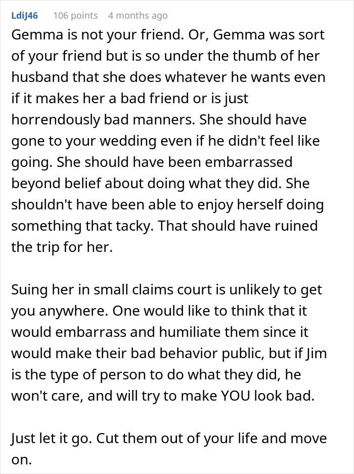 Woman Skips Best Friend's Wedding, Says It's Because She Wanted A Honeymoon, The Real Reason Is Much Worse