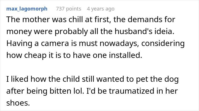 A social media comment discussing a dog owner's worst nightmare and the neighbor's parents problematic behavior. A social media comment discussing a dog owner's worst nightmare and the neighbor's parents problematic behavior.