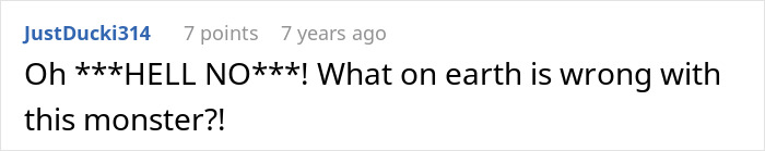 An exclamatory comment about a monster, reflecting the crazy MIL witching around and surviving a potion.