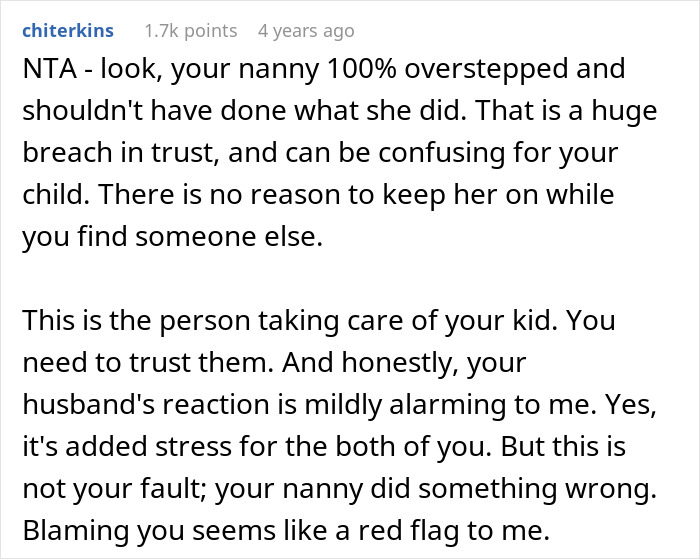 Wife Shocks Husband By Firing The Nanny On The Spot, Calls Her Reason An Overreaction Wife Shocks Husband By Firing The Nanny On The Spot, Calls Her Reason An Overreaction