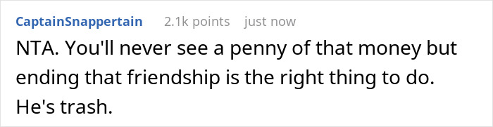 A comment supports the angry groomsman for ending a friendship after a guy cancels his wedding for another woman. A comment supports the angry groomsman for ending a friendship after a guy cancels his wedding for another woman.